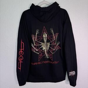 Tool Fear Inoculum Hoodie Mens Large Zip Up Jacket Concert Merch Band Black